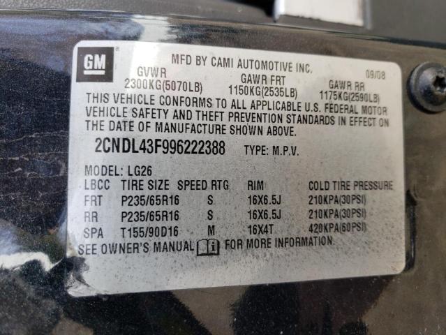 2CNDL63F376026228 - 2007 CHEVROLET EQUINOX LT GRAY photo 13