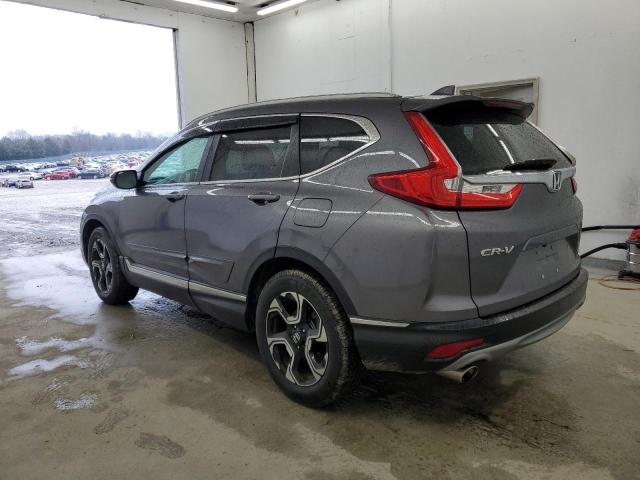 7FARW1H94JE030401 - 2018 HONDA CR-V TOURING GRAY photo 2