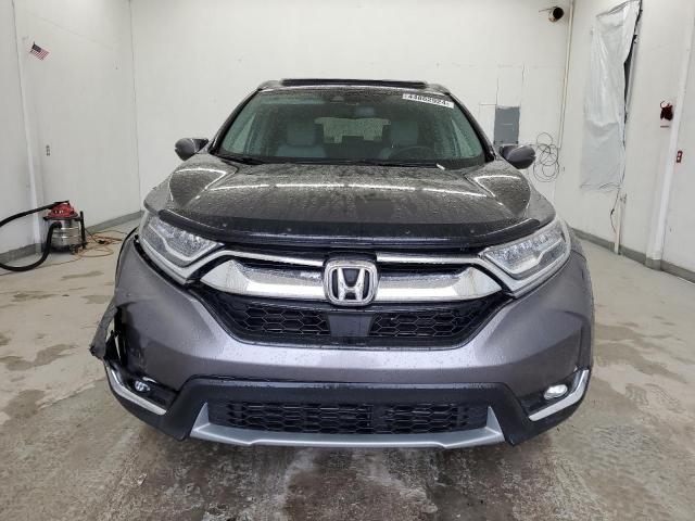 7FARW1H94JE030401 - 2018 HONDA CR-V TOURING GRAY photo 5