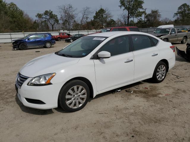 3N1AB7AP6FY284772 - 2015 NISSAN SENTRA S WHITE photo 1