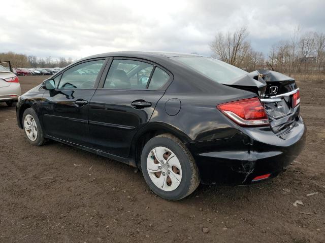 19XFB2F57DE010718 - 2013 HONDA CIVIC LX BLACK photo 2