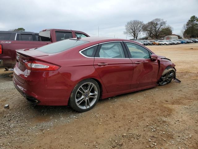 3FA6P0K93FR242068 - 2015 FORD FUSION TITANIUM RED photo 3