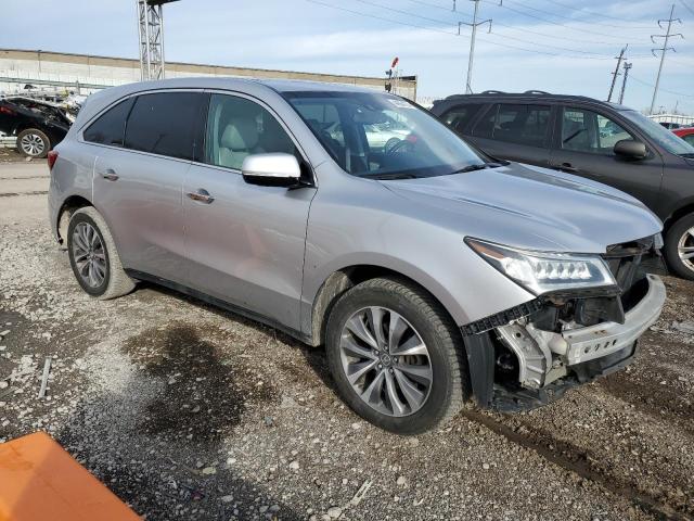 5FRYD4H65EB008853 - 2014 ACURA MDX TECHNOLOGY SILVER photo 4