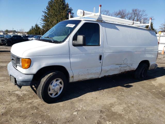 1FTNE14W97DB44161 - 2007 FORD ECONOLINE E150 VAN WHITE photo 1