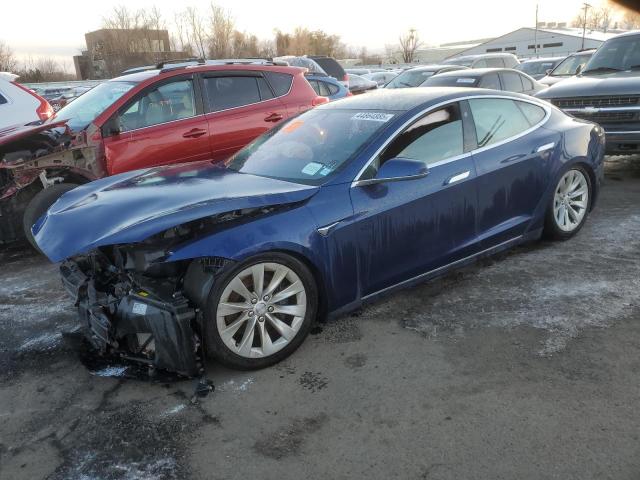 5YJSA1E28JF267590 - 2018 TESLA MODEL S ლურჯი ფოტო 1