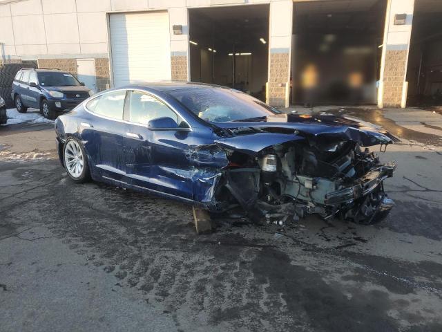 5YJSA1E28JF267590 - 2018 TESLA MODEL S ლურჯი ფოტო 4