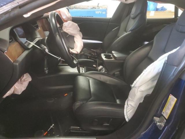 5YJSA1E28JF267590 - 2018 TESLA MODEL S ლურჯი ფოტო 7