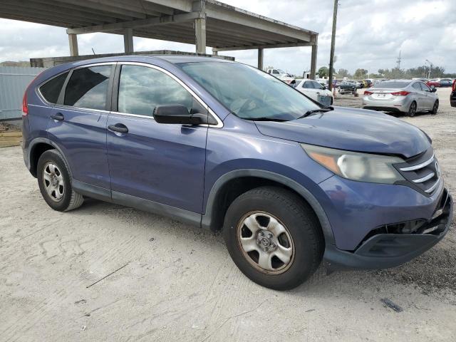 5J6RM3H39CL036309 - 2012 HONDA CR-V LX BLUE photo 4