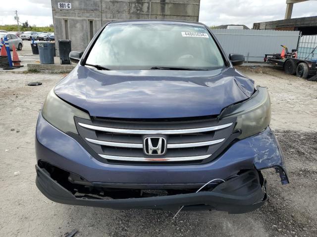 5J6RM3H39CL036309 - 2012 HONDA CR-V LX BLUE photo 5