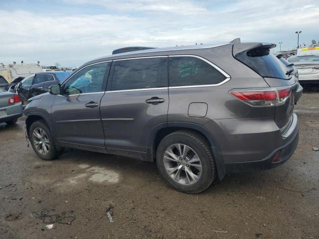 5TDJKRFH9FS137704 - 2015 TOYOTA HIGHLANDER XLE Grafit foto 2