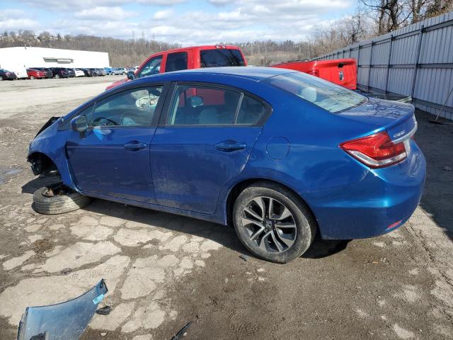 19XFB2F82EE273520 - 2014 HONDA CIVIC EX BLUE photo 2