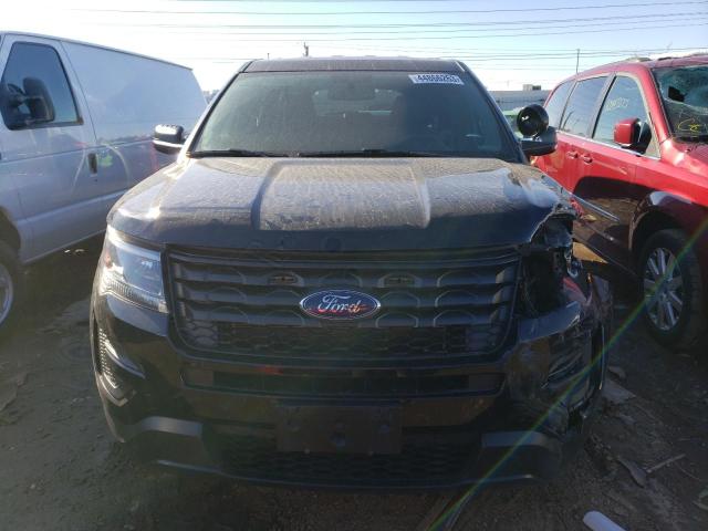 1FM5K8AR5JGC74486 - 2018 FORD EXPLORER POLICE INTERCEPTOR BLACK photo 5