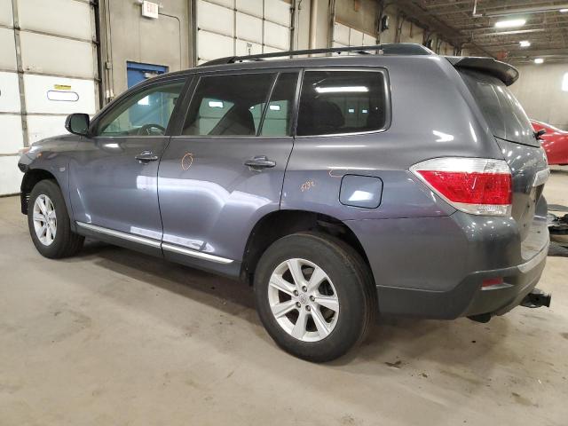 5TDBK3EHXDS231137 - 2013 TOYOTA HIGHLANDER BASE GRAY photo 2