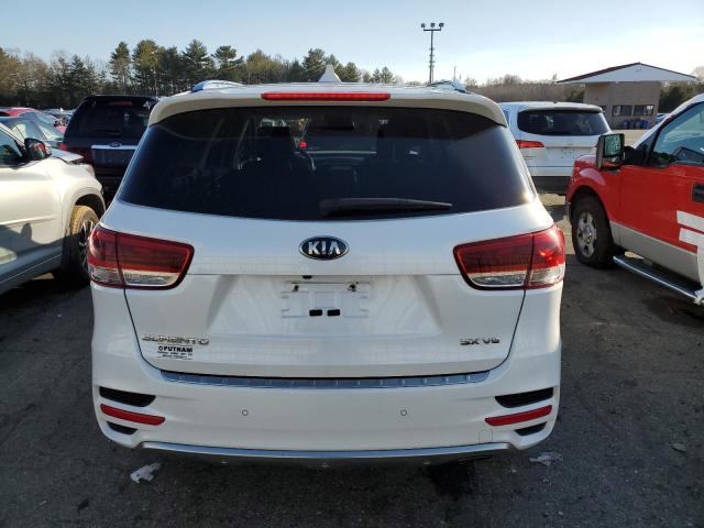 5XYPKDA50GG081483 - 2016 KIA SORENTO SX WHITE photo 6