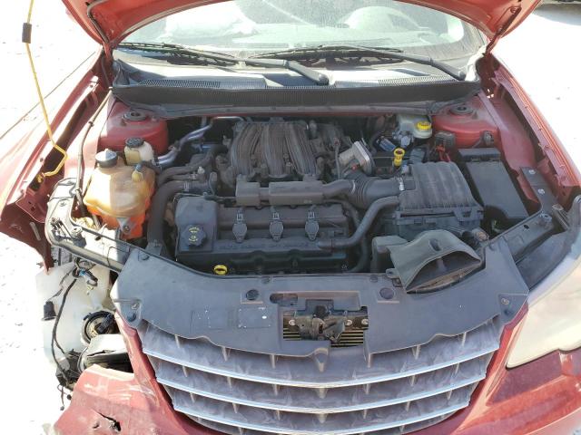 1C3LC55R88N118793 - 2008 CHRYSLER SEBRING TOURING RED photo 11