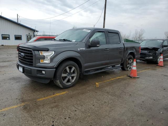 1FTEW1CF0GFC54907 - 2016 FORD F150 SUPERCREW GRAY photo 1