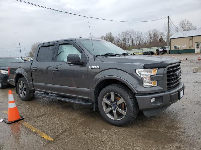 1FTEW1CF0GFC54907 - 2016 FORD F150 SUPERCREW GRAY photo 4