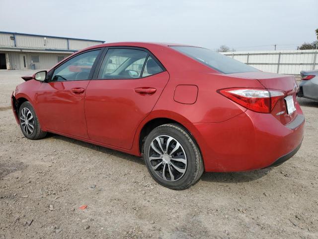 5YFBURHE3GP494906 - 2016 TOYOTA COROLLA L RED photo 2