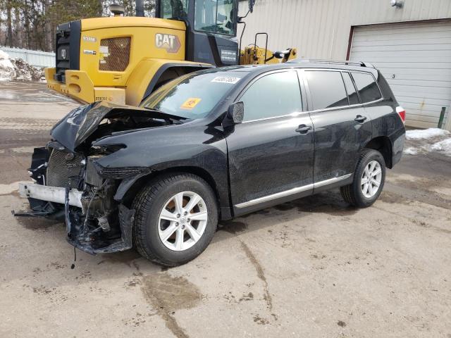 5TDBK3EH6DS240191 - 2013 TOYOTA HIGHLANDER BASE BLACK photo 1