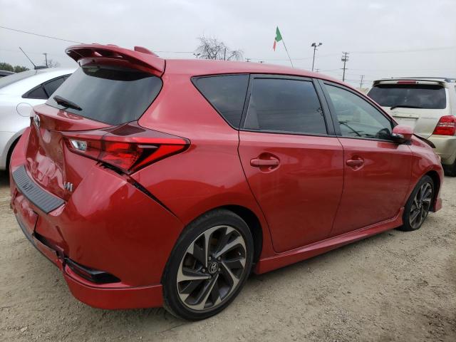 JTNKARJE6JJ573481 - 2018 TOYOTA COROLLA IM RED photo 3