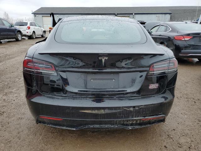 5YJSA1E68NF487045 - 2022 TESLA MODEL S Սև լուսանկար 6