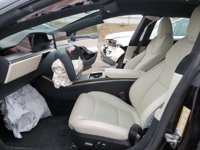 5YJSA1E68NF487045 - 2022 TESLA MODEL S Սև լուսանկար 7