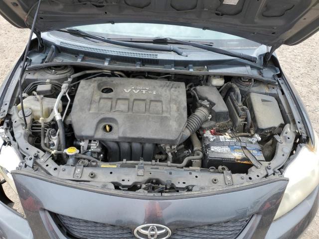 2T1BU4EE0AC319088 - 2010 TOYOTA COROLLA BASE GRAY photo 11