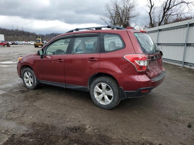 JF2SJABC1GH416459 - 2016 SUBARU FORESTER 2.5I MAROON photo 2