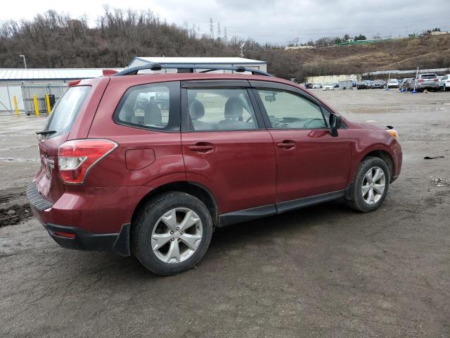 JF2SJABC1GH416459 - 2016 SUBARU FORESTER 2.5I MAROON photo 3