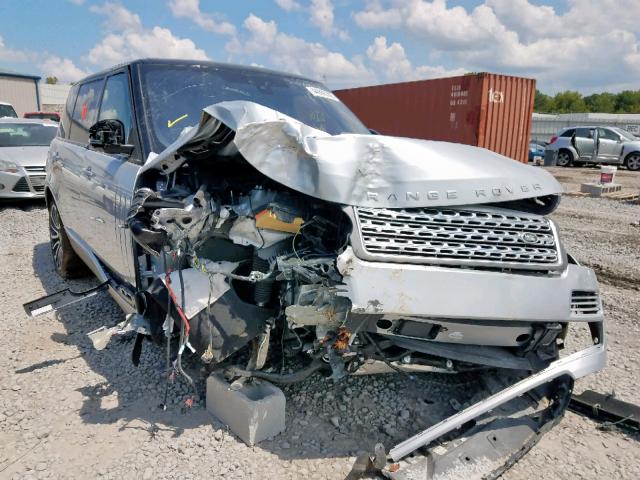 SALGV5FE3HA349460 - 2017 LAND ROVER RANGE ROVE AUTOBIOGRAPHY SILVER photo 1