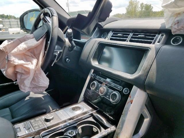 SALGV5FE3HA349460 - 2017 LAND ROVER RANGE ROVE AUTOBIOGRAPHY SILVER photo 9