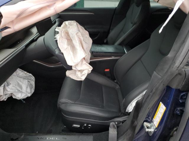 5YJSA1E59NF490172 - 2022 TESLA MODEL S ლურჯი ფოტო 7