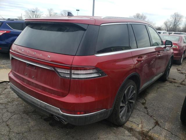 5LM5J7XC9MGL14666 - 2021 LINCOLN AVIATOR RESERVE RED photo 2