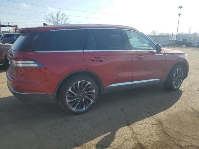 5LM5J7XC9MGL14666 - 2021 LINCOLN AVIATOR RESERVE RED photo 3