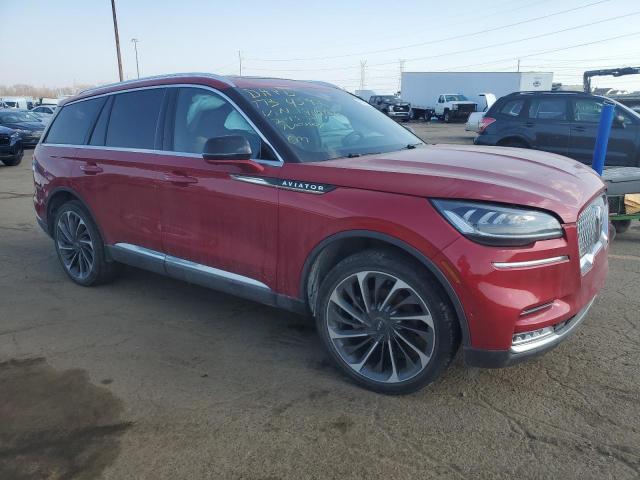 5LM5J7XC9MGL14666 - 2021 LINCOLN AVIATOR RESERVE RED photo 4