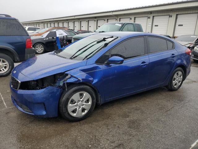 3KPFK4A77HE086109 - 2017 KIA FORTE LX BLUE photo 1