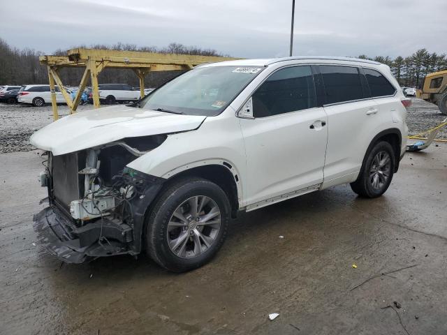 5TDJKRFH2FS162296 - 2015 TOYOTA HIGHLANDER XLE WHITE photo 1