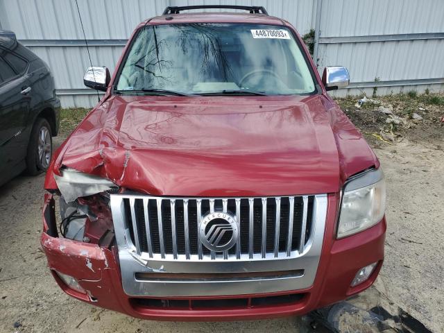 4M2CN8HGXBKJ08836 - 2011 MERCURY MARINER PREMIER MAROON photo 5