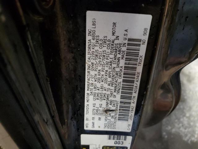 5TETX22N78Z484497 - 2008 TOYOTA TACOMA ACCESS CAB BLACK photo 13