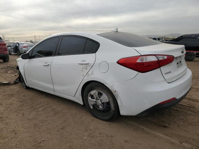 KNAFK4A66G5615760 - 2016 KIA FORTE LX WHITE photo 2