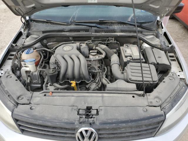 3VW2K7AJ4CM320326 - 2012 VOLKSWAGEN JETTA BASE SILVER photo 11