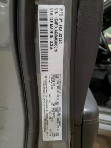 1C4RDJAG0MC806079 - 2021 DODGE DURANGO SXT GRAY photo 14