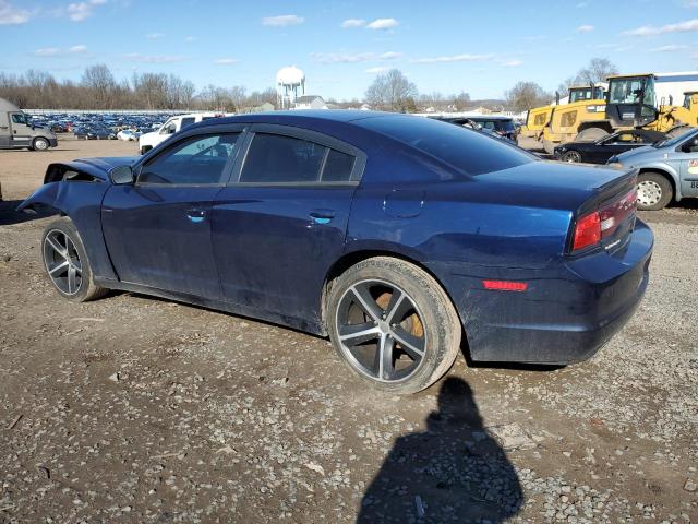 2C3CDXBG9EH309025 - 2014 DODGE CHARGER SE BLUE photo 2