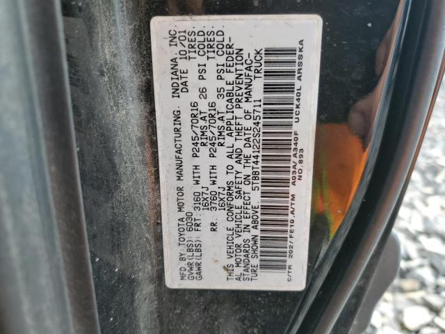 5TBBT44122S245711 - 2002 TOYOTA TUNDRA ACCESS CAB BLACK photo 13