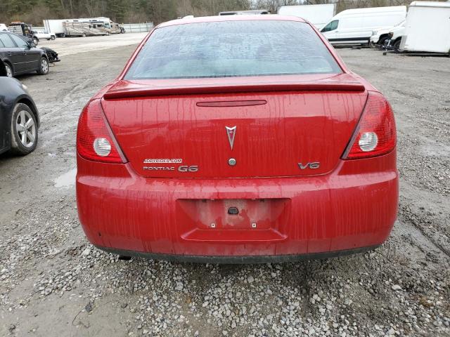 1G2ZG58N274170593 - 2007 PONTIAC G6 BASE RED photo 6