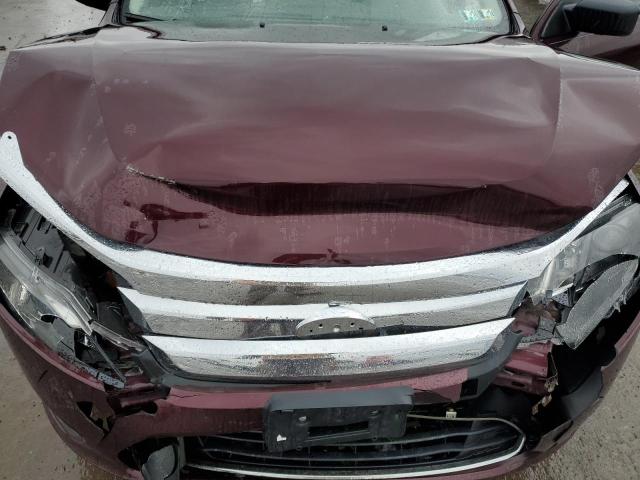 3FAHP0GA1CR429929 - 2012 FORD FUSION S BURGUNDY photo 11