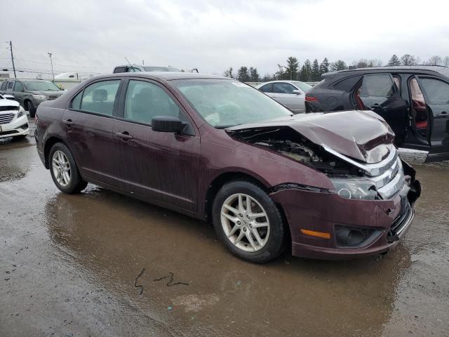 3FAHP0GA1CR429929 - 2012 FORD FUSION S BURGUNDY photo 4