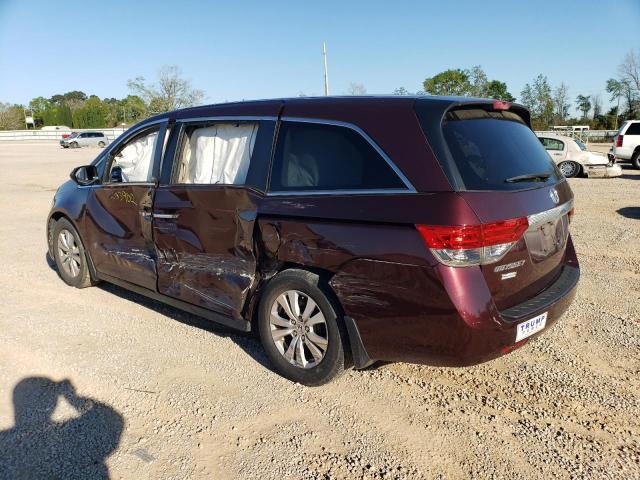 5FNRL5H45FB007412 - 2015 HONDA ODYSSEY EX BURGUNDY photo 2