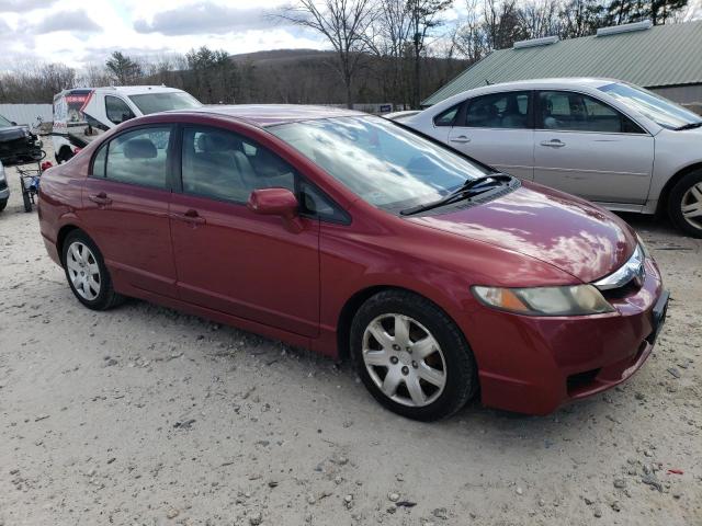 2HGFA1F5XBH507309 - 2011 HONDA CIVIC LX RED photo 4