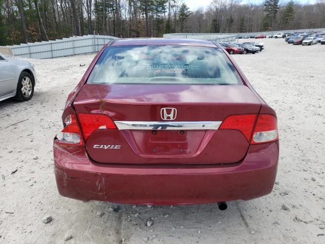 2HGFA1F5XBH507309 - 2011 HONDA CIVIC LX RED photo 6